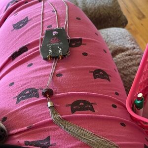Paparazzi Silver Tassel Necklace with Earrings